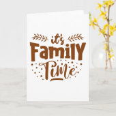 Het is de tijd van de familie kaart (Gele Bloem)