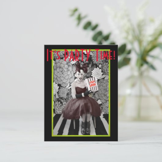 Het is de Tijd van de PARTIJ! Briefkaart (Staand voorkant)