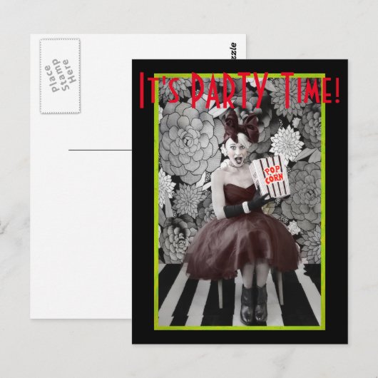 Het is de Tijd van de PARTIJ! Briefkaart (Voorkant / Achterkant)