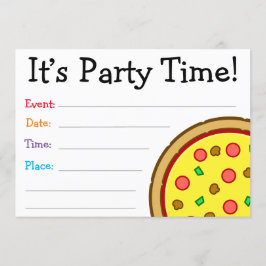 Het is de tijd van de Partij! Illustratie: Pizza B Kaart