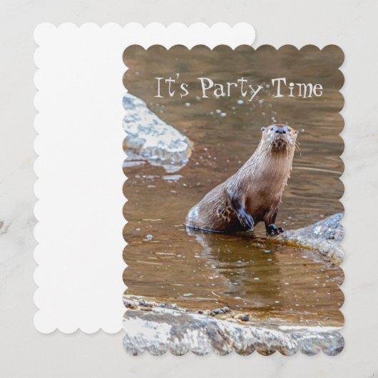 Het is de tijd van de Partij, Otter, Uitnodiging,  Kaart (Voorkant / Achterkant)