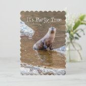 Het is de tijd van de Partij, Otter, Uitnodiging,  Kaart (Staand voorkant)