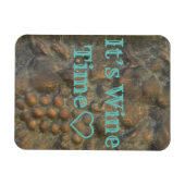 "Het is de Tijd van de Wijn" Magnet Magneet (Horizontaal)