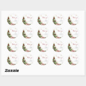 Het is de tijd van het jaar om getrouwd te zijn Wi Ronde Sticker (Vel)