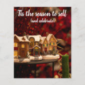 Het is de tijd van het jaar om kerst onroerend goe flyer (Voorkant)