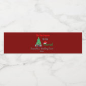 Het is de tijd van het jaar om te trouwen waterfles etiket (Enkel label)