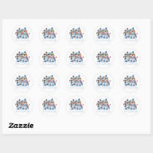 Het is de tijd van het jaar om vrolijk te zijn Dan Ronde Sticker (Vel)