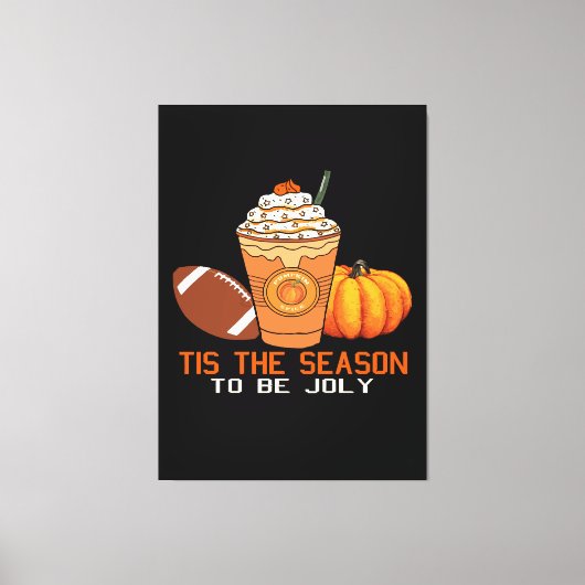 het is de tijd van het jaar om vrolijk te zijn ker canvas afdruk (Voorkant)