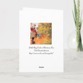 Het is de Tijd van Kerstmis opnieuw - Jongen die Feestdagen Kaart (Achterkant)