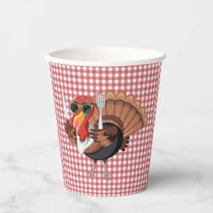 Het is de tijd van Turkije met de rode controleur  Papieren Bekers