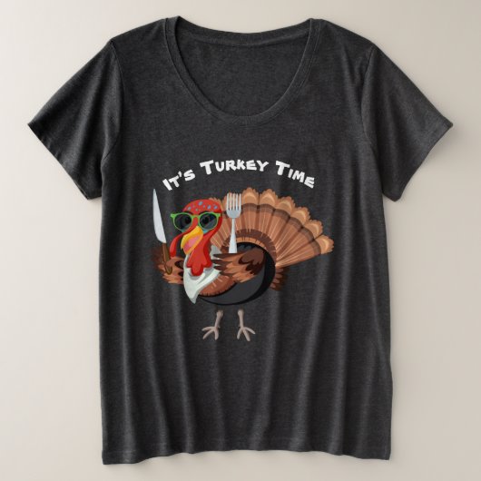 Het is de Tijd van Turkije plus Grootte T-Shirt (Design voorkant)