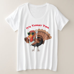 Het is de Tijd van Turkije plus Grootte T-Shirt