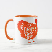 Het is de tijd van Turkije voor Thanksgiving Mok (Links)