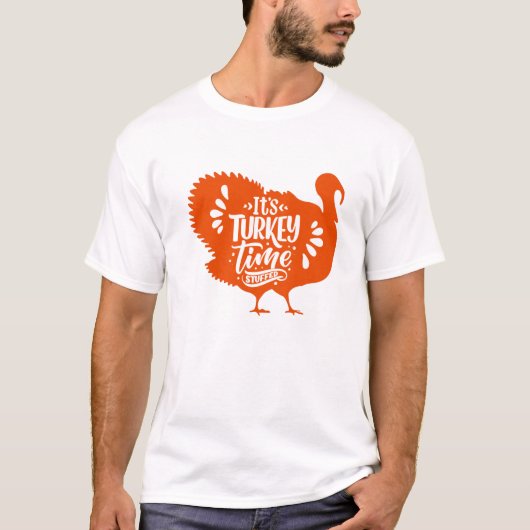 Het is de tijd van Turkije voor Thanksgiving T-shirt (Voorkant)