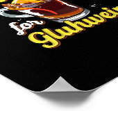 Het Is De Tijd Voor Gluhwein Gekruide Wijn Poster (Hoek)