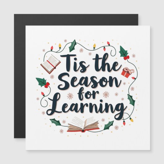 Het is de tijd voor kerst leren docent  (Voorkant / Achterkant)