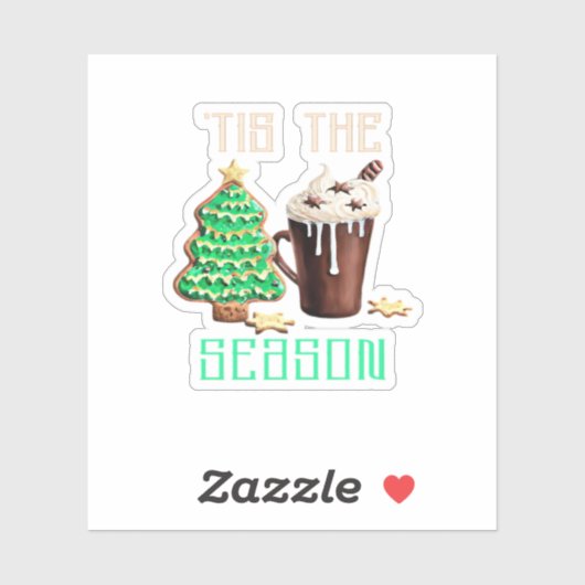 Het Is De Tijd Voor Kerstmis Sticker (Vel)