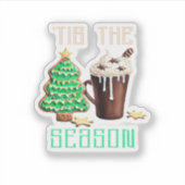 Het Is De Tijd Voor Kerstmis Sticker (Voorkant)