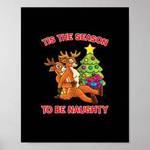 Het Is De Tijd Voor Stoute Rudolph Rendier Koppel Poster
