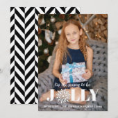 Het is de Tijd | Zwarte & Witte Foto Feestdagenkaart (Voorkant / Achterkant)