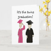 Het is de tweeling afstuderen Kaart (Gele Bloem)