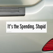 Het is de uitgaven bumpersticker (Op auto)
