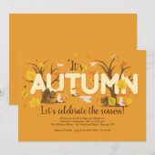 Het is de Uitnodiging van de Herfst (Voorkant / Achterkant)