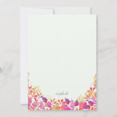 Het is de uitnodiging van de lente-tuin-partij (Achterkant)