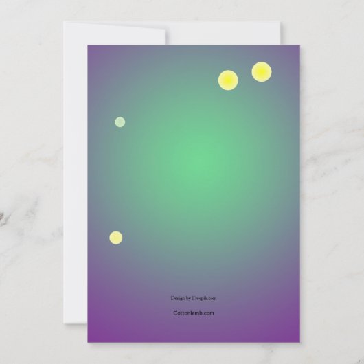 Het is de Uitnodiging van de Tijd van Carnaval (Achterkant)