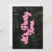 Het is de uitnodiging van de Tijd van de Partij Mo (Achterkant)