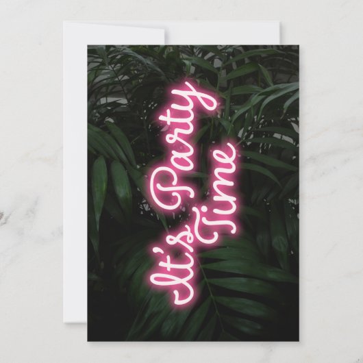 Het is de uitnodiging van de Tijd van de Partij Mo (Achterkant)