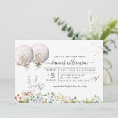 Het is de Uitnodiging van het Baby shower van de W (Staand voorkant)