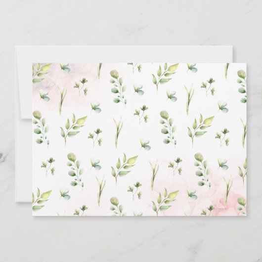 Het is de Uitnodiging van het Baby shower van de W (Achterkant)