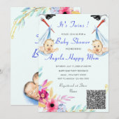 Het is de Uitnodiging van het Baby shower van het (Voorkant / Achterkant)