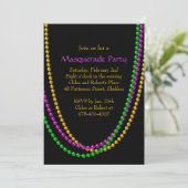 Het is de uitnodiging van Mardi Gras (Staand voorkant)