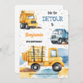 Het is de verjaardag van de bouw kaart (Voorkant / Achterkant)