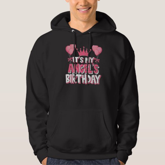 Het is de verjaardag van mijn engel hoodie (Voorkant)