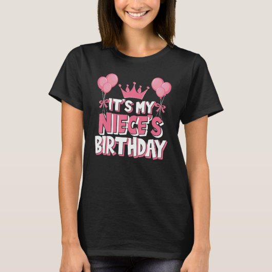 Het is de verjaardag van mijn nicht. t-shirt (Voorkant)