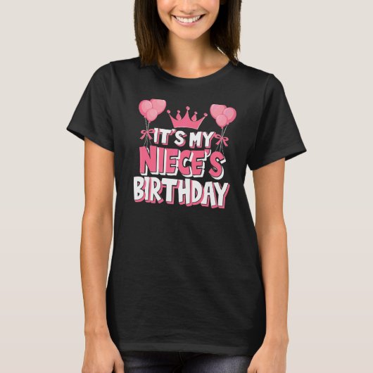 Het is de verjaardag van mijn nicht. t-shirt (Voorkant)