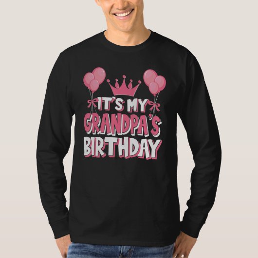 Het is de verjaardag van mijn opa t-shirt (Voorkant)