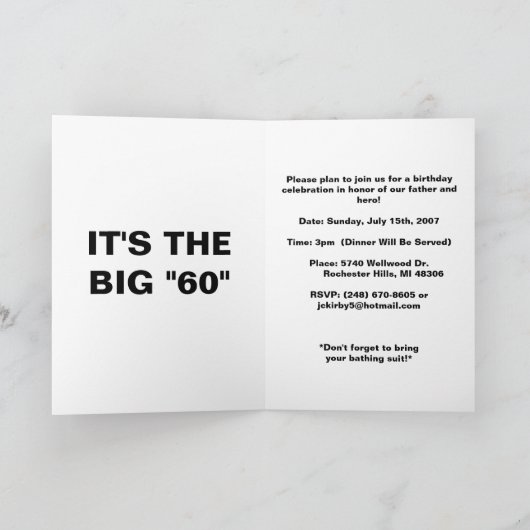 Het is de Verjaardag van Onze Held en u bent in… (Binnen)