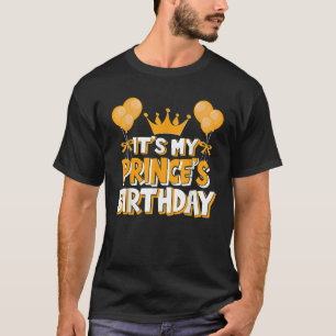 Het is de verjaardagsfeest van mijn prins t-shirt