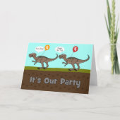 Het is de verjaardagsuitnodiging van onze feestdin (Voorkant)