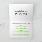 Het is de verjaardagsuitnodiging van onze feestdin (Binnen)