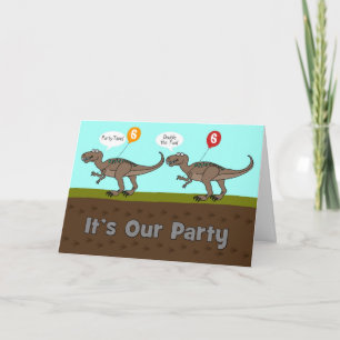 Het is de verjaardagsuitnodiging van onze feestdin