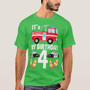Het is de vierde verjaardag van mijn Birthday Fire T-shirt