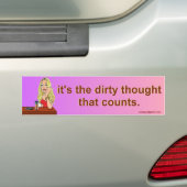 het is de vieze gedachte bumpersticker (Op auto)