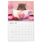 Het is de wereldagenda van een Rat Kalender (Feb 2027)