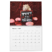 Het is de wereldagenda van een Rat Kalender (Feb 2027)