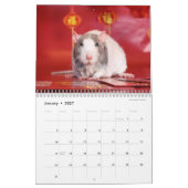 Het is de wereldagenda van een Rat Kalender (Jan 2027)